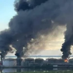 Ziua 1561 Arde cel mai mare terminal petrolier din Rusia și o uzină militară (Video) Lovituri la Sankt Petersburg, înainte de Davosul lui Putin. Mark Rutte, în vizită surpriză la Kiev