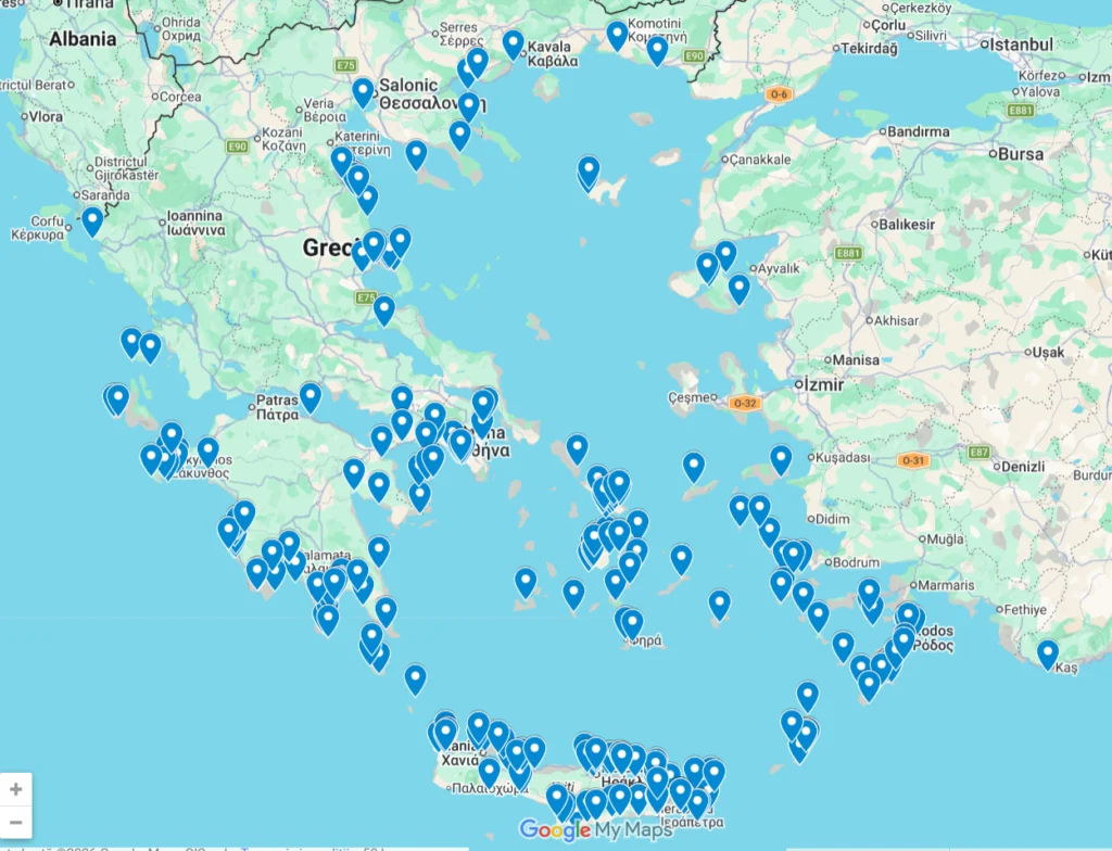 zone cu peste iepure in Marea Mediterana