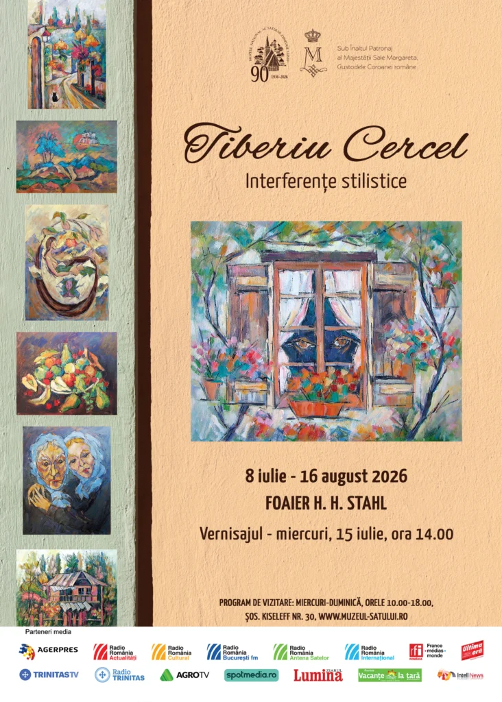 Tiberiu Cercel. Interferențe Stilistice, expoziție de pictură la Muzeul Țăranului Român