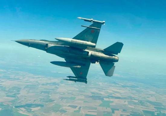 „Reperat, identificat, angajat și neutralizat”. MApN publică imagini din misiunea în care un F-16 românesc a doborât drona de la Sulina