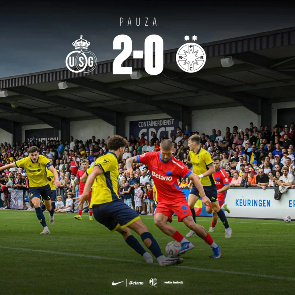 Belgienii analizează victoria la scor a lui St.Gilloise cu FCSB: „Festival”