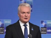 „Clubul 5%”: Insigna cu care președintele Lituaniei face impresie la summitul NATO