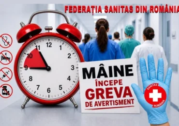 Grevă de avertisment în Sănătate, luni, timp de două ore. Ce servicii vor fi asigurate
