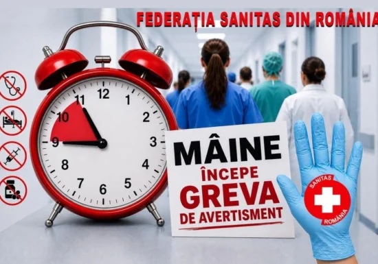 Grevă de avertisment în Sănătate, luni, timp de două ore. Ce servicii vor fi asigurate