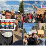 Oradea: Marș Pride neautorizat, cu amenzi și Avocatul Poporului prezent. Primăria blochează evenimentul pentru al patrulea an (Foto&Video)