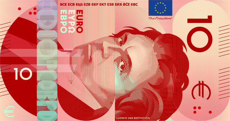 bani euro Beethoven
