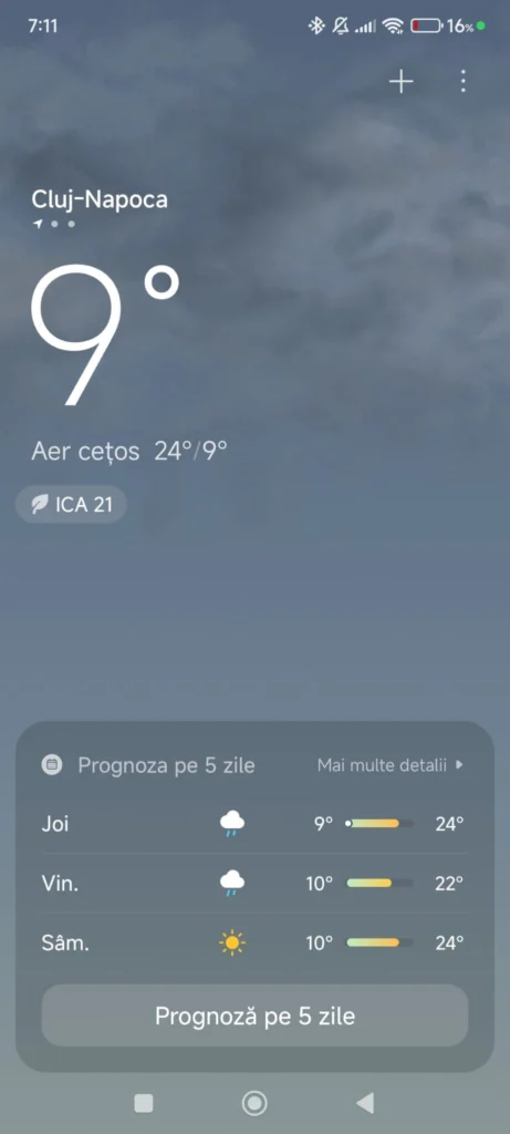 cluj napoca 23.07 ora 7