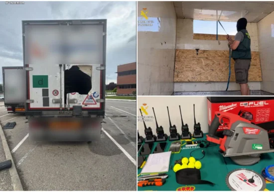 Zece români, arestați în Spania după jafuri ca-n filme. Săreau pe camioane aflate în mers și furau marfa de lux