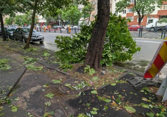 Nou cod roșu de furtună la București, dar și în Ilfov și Ialomița