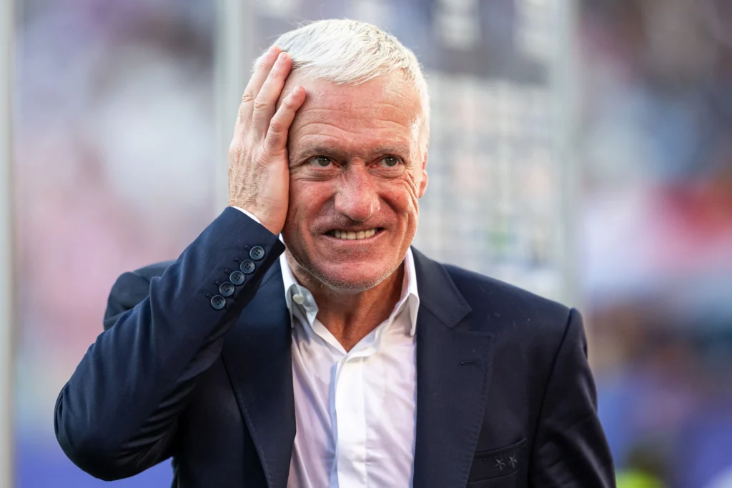 Reacția lui Didier Deschamps după ce Franța s-a calificat pentru a treia oară la rând în semifinalele Cupei Mondiale