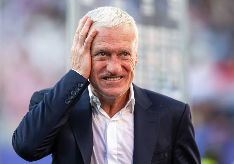 Reacția lui Didier Deschamps după ce Franța s-a calificat pentru a treia oară la rând în semifinalele Cupei Mondiale
