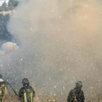 Incendii devastatoare în sudul Italiei: Un elicopter și un avion care stingeau flăcările, la un pas de o tragedie în Sardinia (Video)
