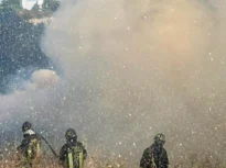 Incendii devastatoare în sudul Italiei: Un elicopter și un avion care stingeau flăcările, la un pas de o tragedie în Sardinia (Video)