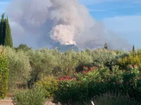 Incendiu de vegetație scăpat de sub control în sud-estul Franței. Flăcările avansează cu viteză foarte mare, sute de oameni au fost evacuați (Video)