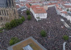 Manifestație împotriva congresului extremiștilor din Germania: Orașul Erfurt e blocat, AfD așteaptă un „război civil” (Foto & Video)