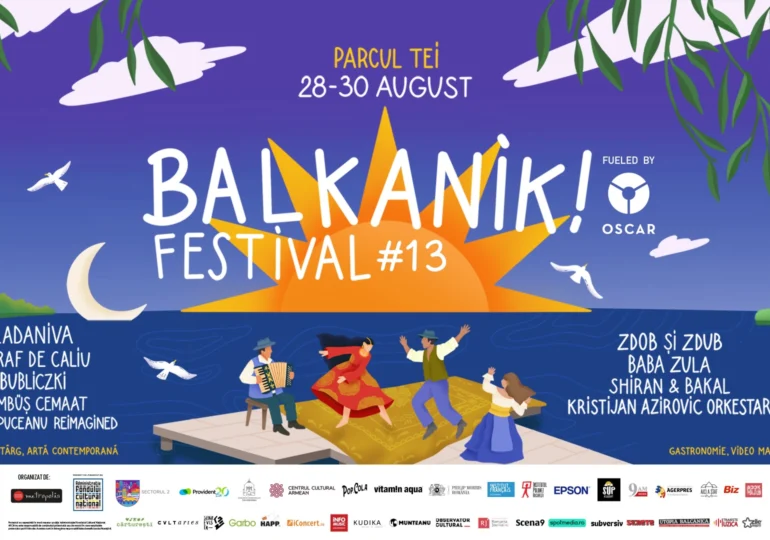 Balkanik Festival #13 își anunță programul complet: trei zile și nopți de muzici ale lumii, de la Ladaniva și Zdob și Zdub la jam sessions și Balkanik After Dark