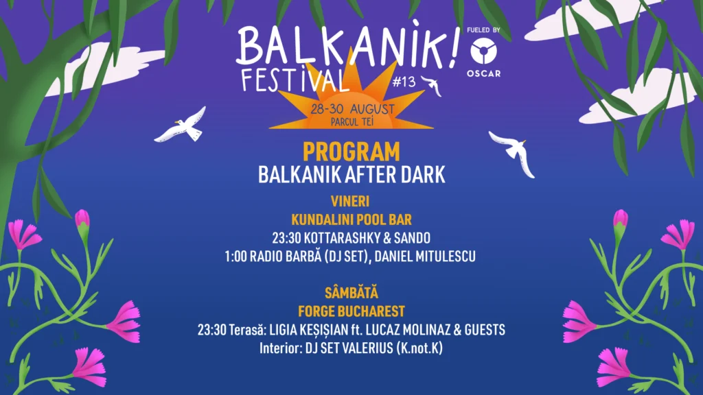 Balkanik Festival #13 începe vineri: muzicile lumii se întâlnesc pe malul Lacului Tei