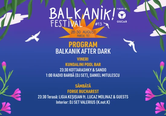 Balkanik Festival #13 începe vineri: muzicile lumii se întâlnesc pe malul Lacului Tei