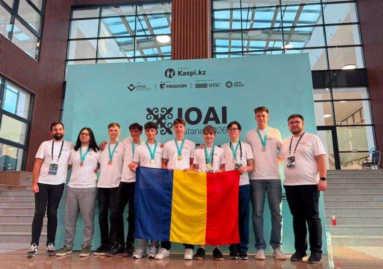 România, opt medalii la Olimpiada Internațională de Inteligență Artificială. Trei elevi au câștigat aurul