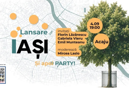 Harta Literară se lansează la Iași, pe 4 și 5 septembrie: discuții și un oraș de povești, între ficțiune și realitate, cu Florin Lăzărescu