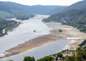Secetă mare în Germania: Rinul riscă să fie tăiat în două