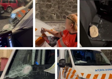 Echipaj al Ambulanței, atacat cu topoare și pietre în Cluj, după un zvon pe TikTok că „fură copii”. Șoferul a fost operat de urgență