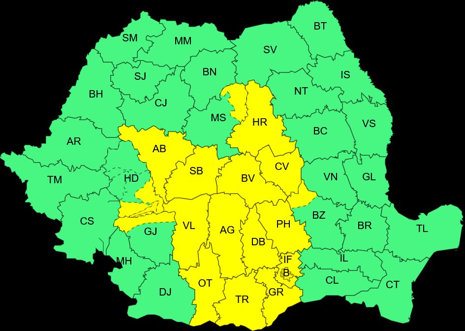 cod galben vijelii 8 august