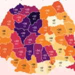 Harta valurilor de căldură în România. Județele cu cele mai multe zile de caniculă în plus din 1961
