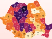 Harta valurilor de căldură în România. Județele cu cele mai multe zile de caniculă în plus din 1961
