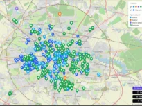 Harta locurilor din București unde te poți răcori gratis. Sunt 271 de adăposturi climatice cu apă rece și aer condiționat