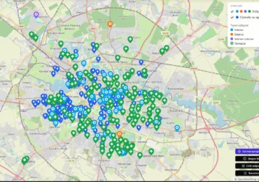 Harta locurilor din București unde te poți răcori gratis. Sunt 271 de adăposturi climatice cu apă rece și aer condiționat