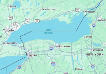 Google Maps s-a conformat și a făcut voia lui Trump. Lacul Ontario devine „Lacul America” pentru utilizatorii din SUA