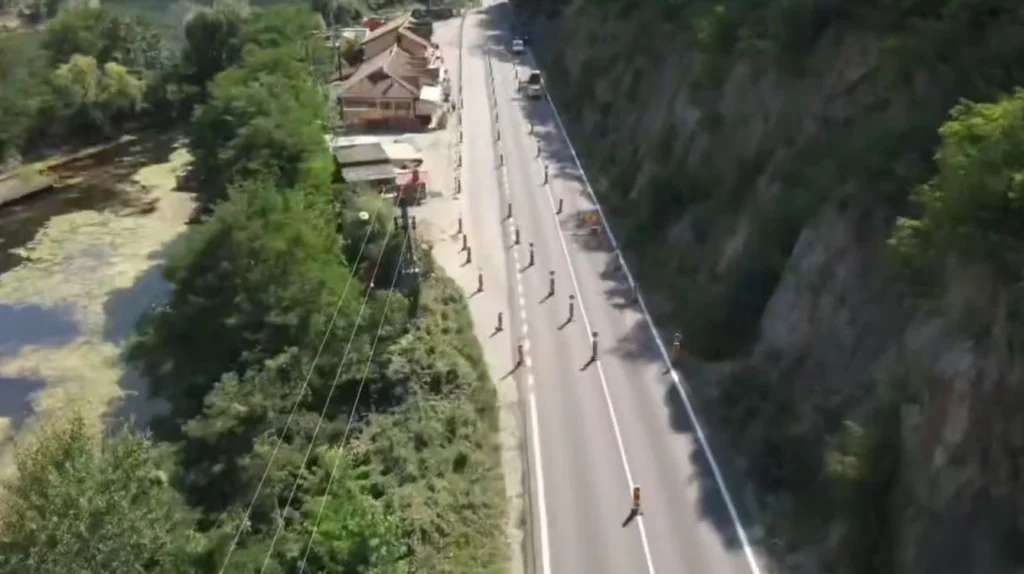 restrictii DN7 Valea Oltului piere 3 Foto DRDP Cra