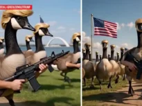 Trump și gâștele înarmate, într-un nou episod al războiului cu Canada (Video)