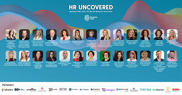 „HR Uncovered” - 28 septembrie 2026: Peste 25 de profesioniști HR privesc spre poveștile umane din spatele brandurilor
