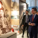 Nicușor Dan a ajuns într-un moment pe care-l detestă, acela în care e nevoit să-și asume riscuri. În imagine, la o expoziție România-SUA din luna iulie, contemplând o fotografie