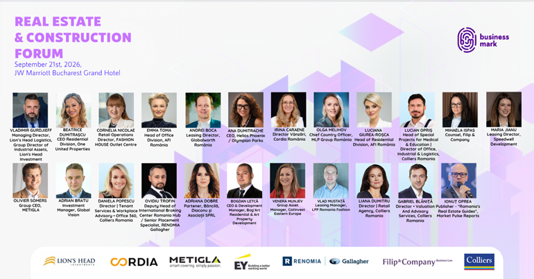Real Estate & Construction Forum - 21 septembrie, la București