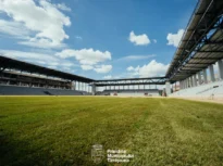 Cel mai nou stadion din România e aproape gata: A început montarea gazonului