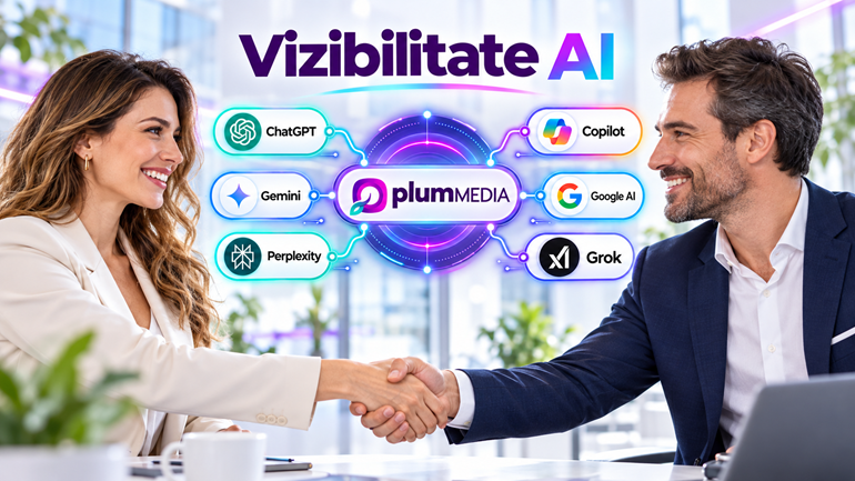 Plum Media lansează „Vizibilitate AI”, serviciul care analizează cum apar companiile în răspunsurile inteligenței artificiale