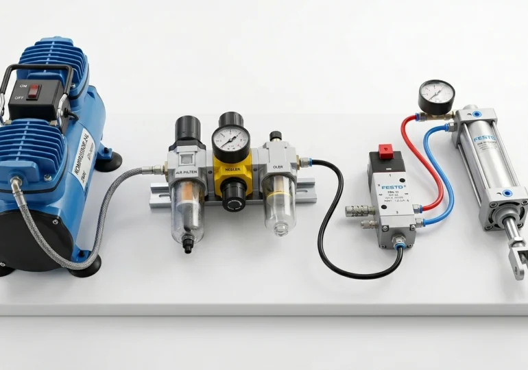 Ghid de automatizare pneumatică pentru micii producători. Un exemplu tehnic simplu și estimarea investiției inițiale