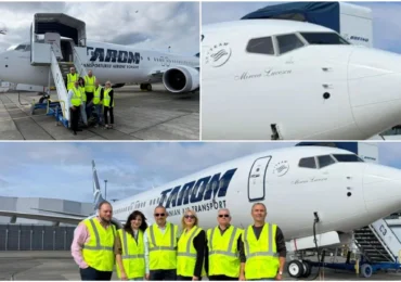 Primul Boeing 737 MAX al TAROM vine în România. Avionul va purta numele „Mircea Lucescu” (Video)
