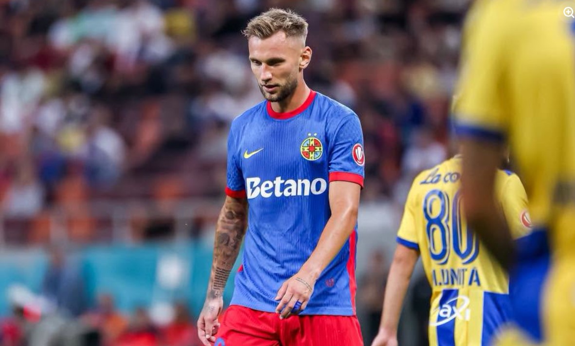 Denis Drăguș, accidentat în derby-ul Universitatea Craiova - FCSB