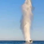 Două fragmente de drone cu încărcătură explozivă, explodate în largul Sulinei (Video)