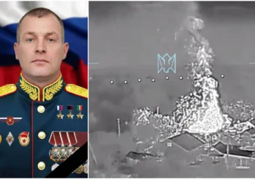 Imaginile atacului în care a fost ucis un general rus. O dronă a lovit clădirea în care se ascundea (Video)