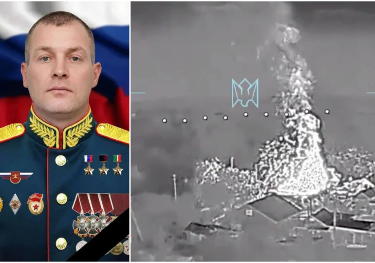 Imaginile atacului în care a fost ucis un general rus. O dronă a lovit clădirea în care se ascundea (Video)