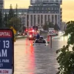 Toronto, lovit de „furtuna secolului”: peste 100 l/mp, grindină cât o minge de tenis și oameni luați de vânt (Video)