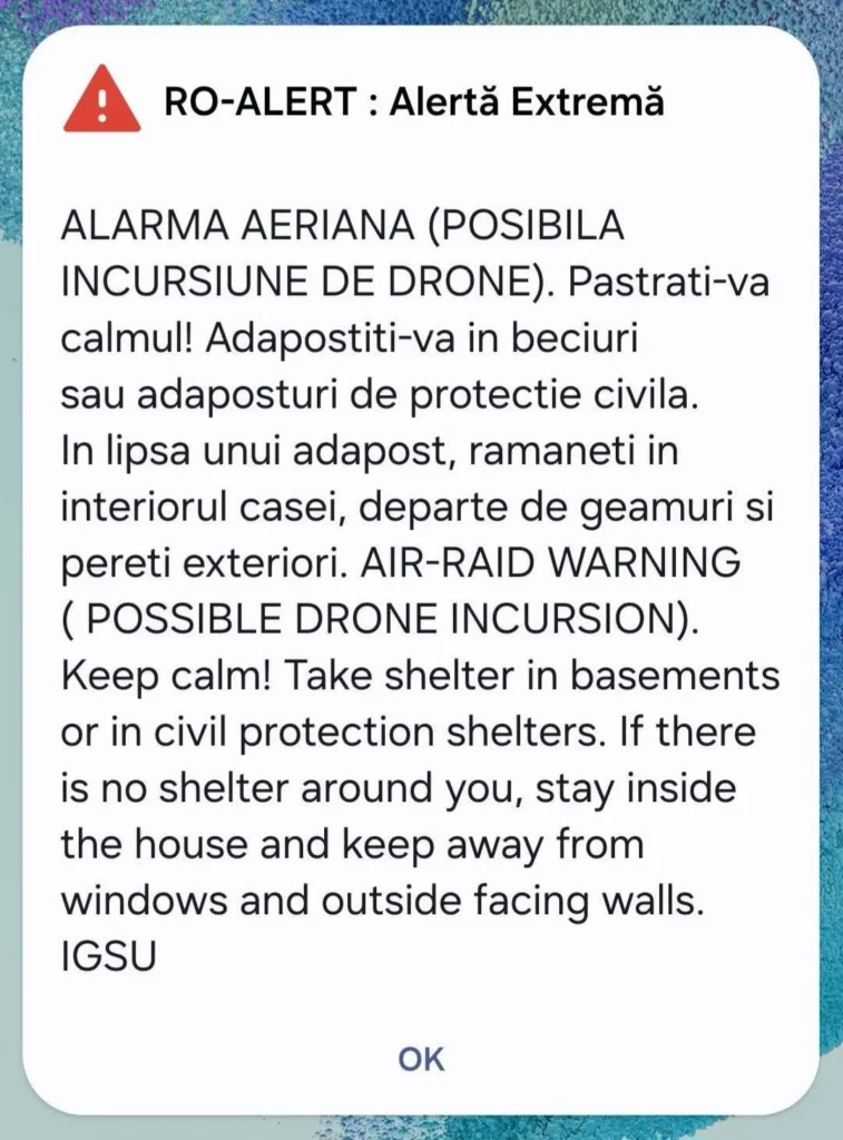meaaj ro alert Botoșani
