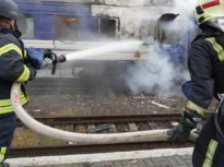 Drona care a lovit un tren în Ucraina, la granița cu Polonia, a ratat cu câteva minute o garnitură în care se afla Boris Johnson