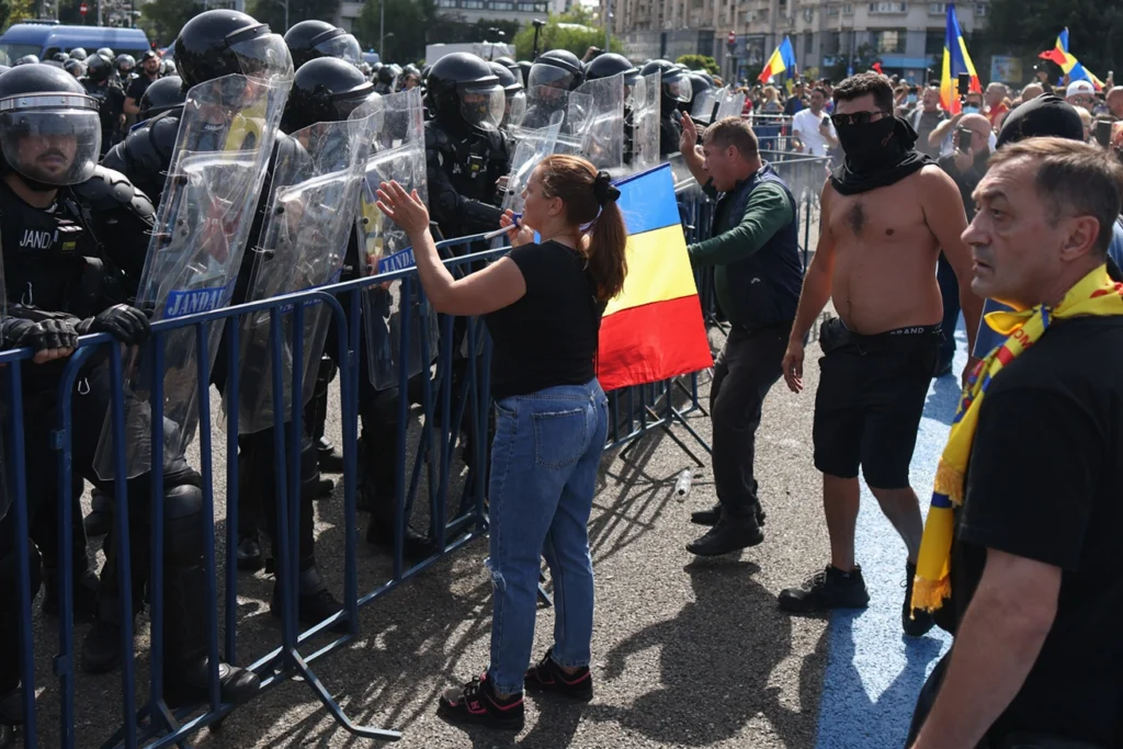 Protestul oierilor, deturnat de agitatorii tricolori. Șefa Asociației Agricole „Țara Loviștei”: Se vede că nu sunt ciobanii noștri!