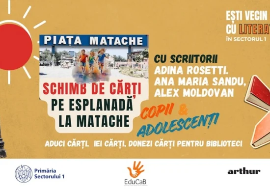 Ești vecin cu literatura: Harta Literară duce poveștile din cărți în cartierele Sectorului 1